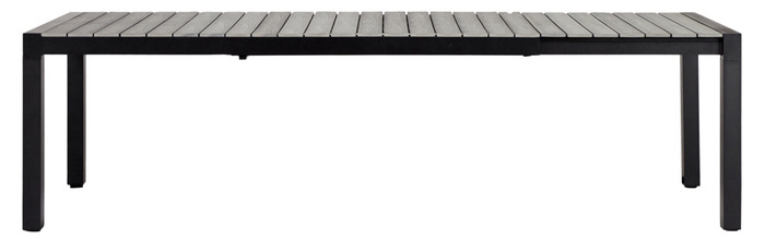 Havebord 205/275 x 100 cm alu/nonwood - Outfit